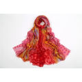 New Arrival good quality Red border sunflower cashmere scarf manufacturer sale